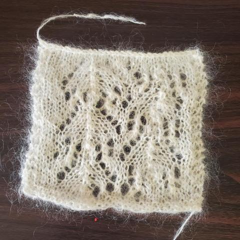 Soft white lace swatch