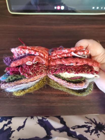 Swatches viewed from the side
