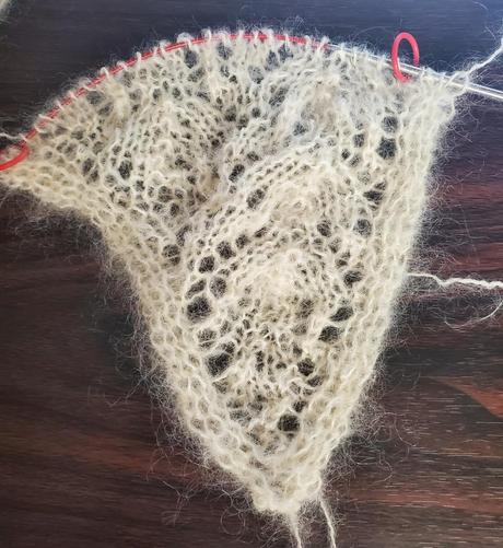 White mohair lace