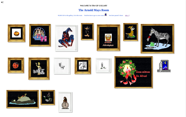 GIFs exhibited in a digital gallery.