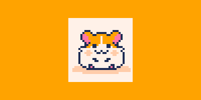 An adorable little hamster.